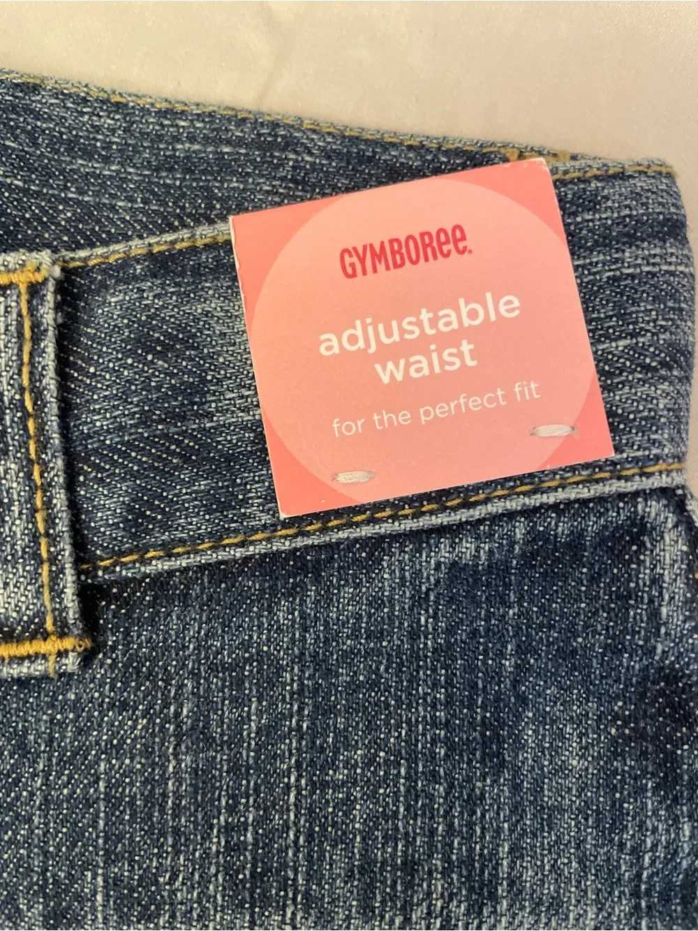 NWT Gymboree Blue Flare Denim Jeans with Skating Girl Embroidery sz 4